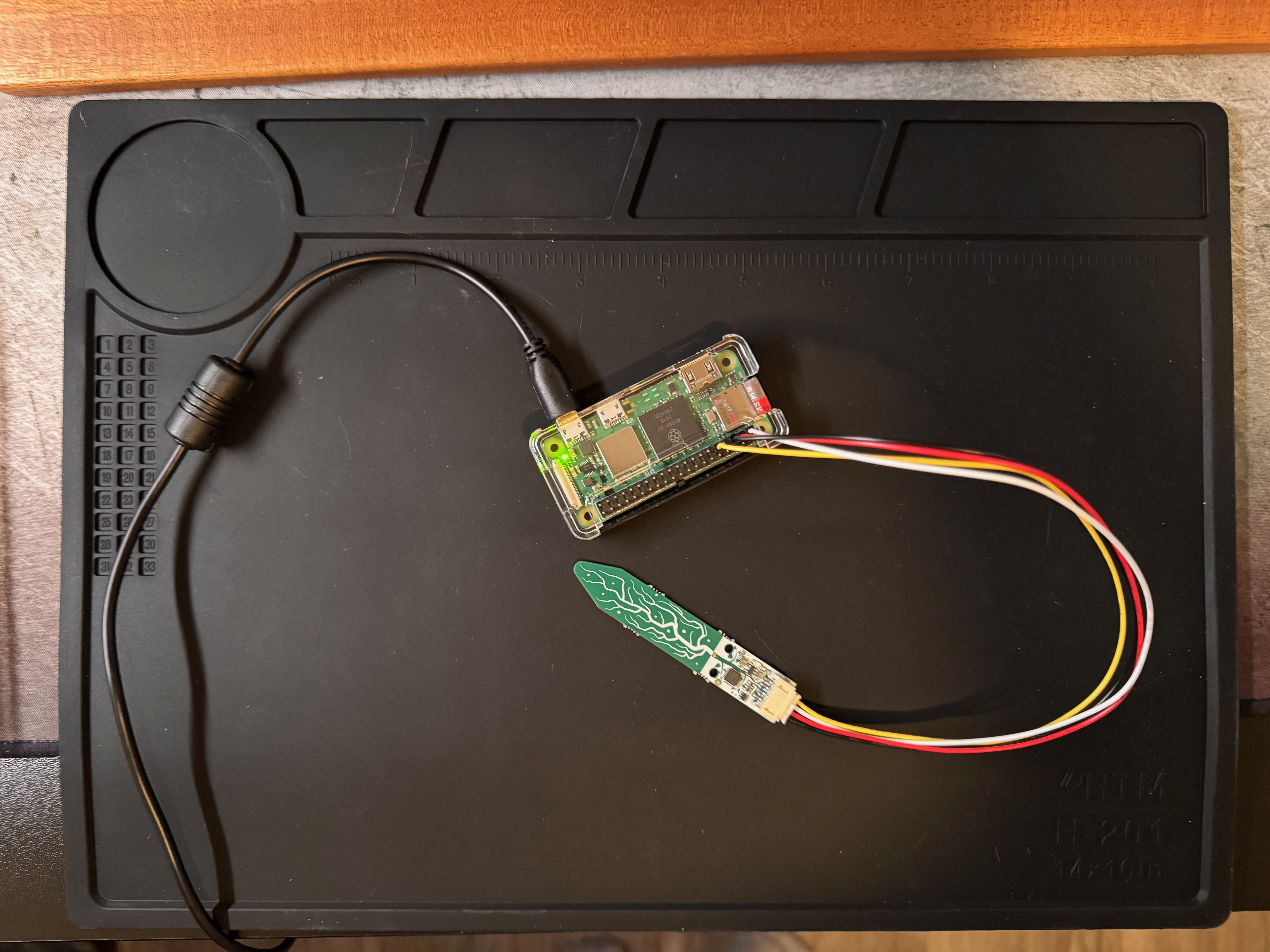 Raspberry Pi Zero with moisture sensor